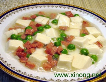 火腿嫩豆腐
