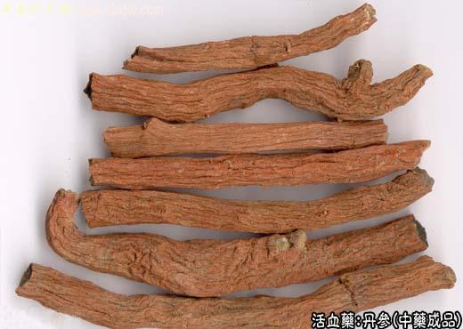 丹参的中药成品图片